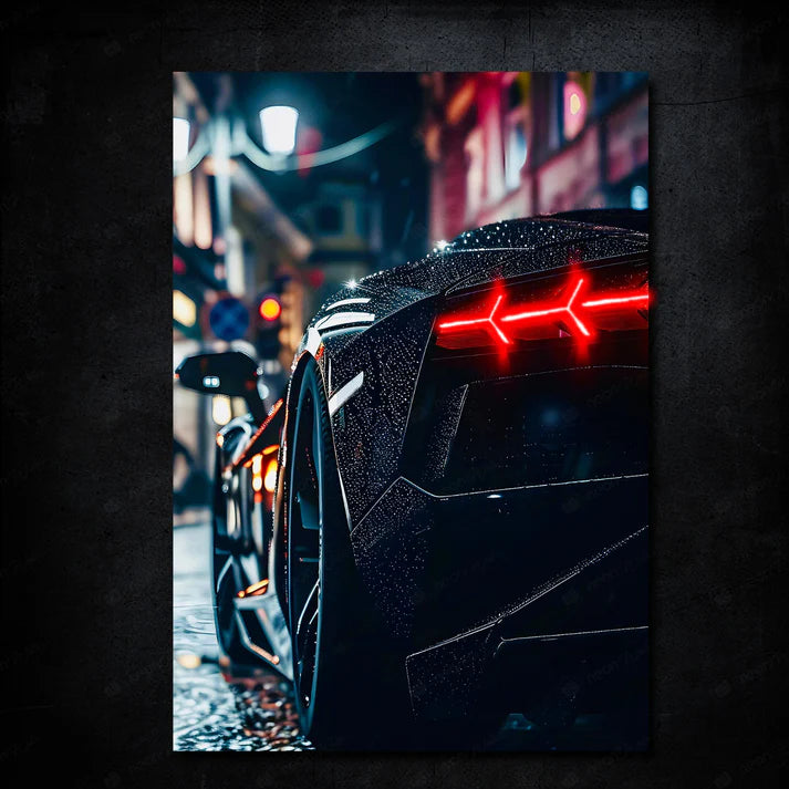 Lamborghini Aventador SVJ | LED Neon Frame Poster (Large)