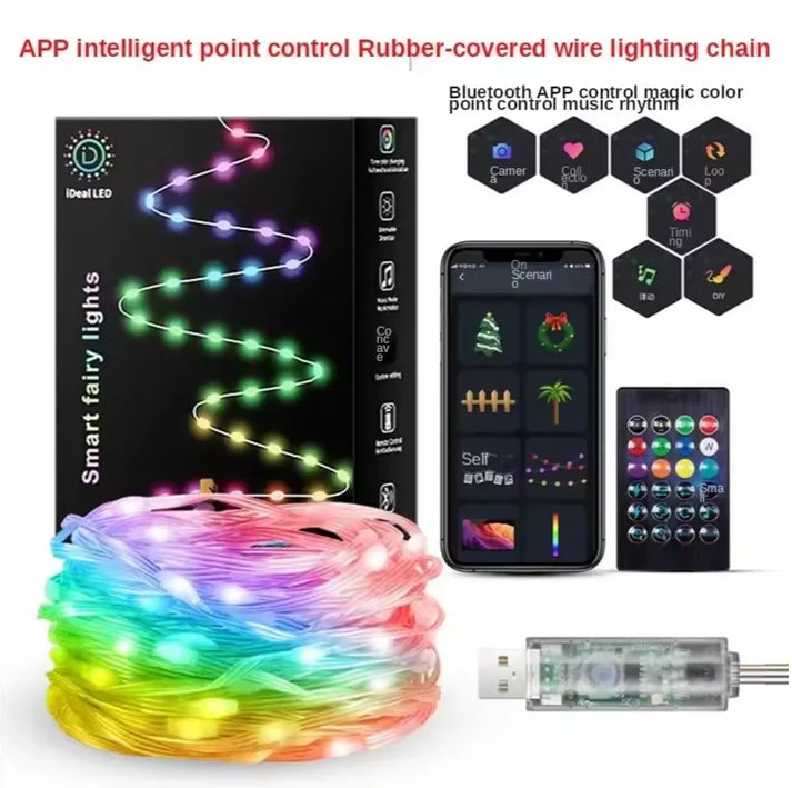 Smart Multicolor Fairy LED Lights – 10 Meters | Perfect for Indoor & Outdoor Decor