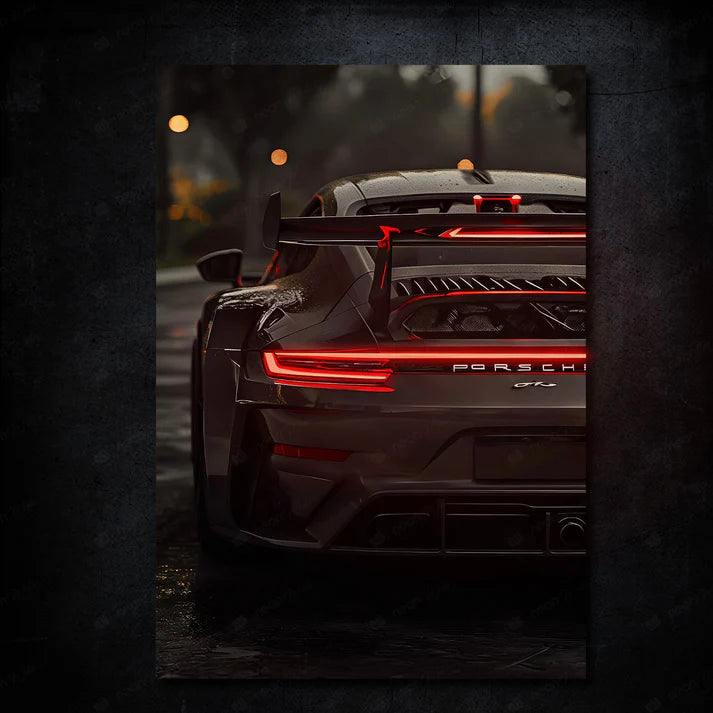 Porsche 911 GT3 RS | LED Neon Frame Poster (Large)