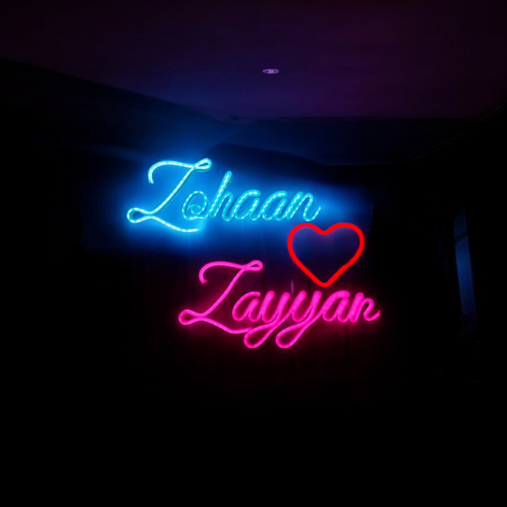 💖Couple Neon Sign – Light Up Your Love💡