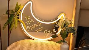 Moon Selfie Neon Mirror - Neon Light